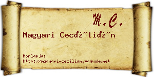 Magyari Cecílián névjegykártya